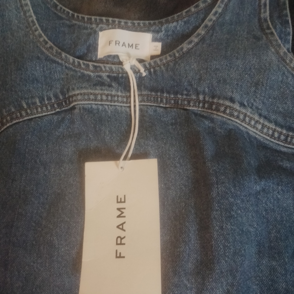 Denim pull over dress